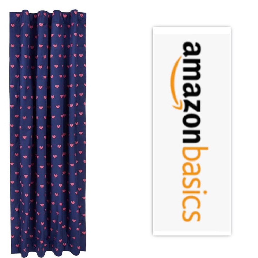 Amazon Basics Portable Window Blackout Curtain Shade with Suction Cups